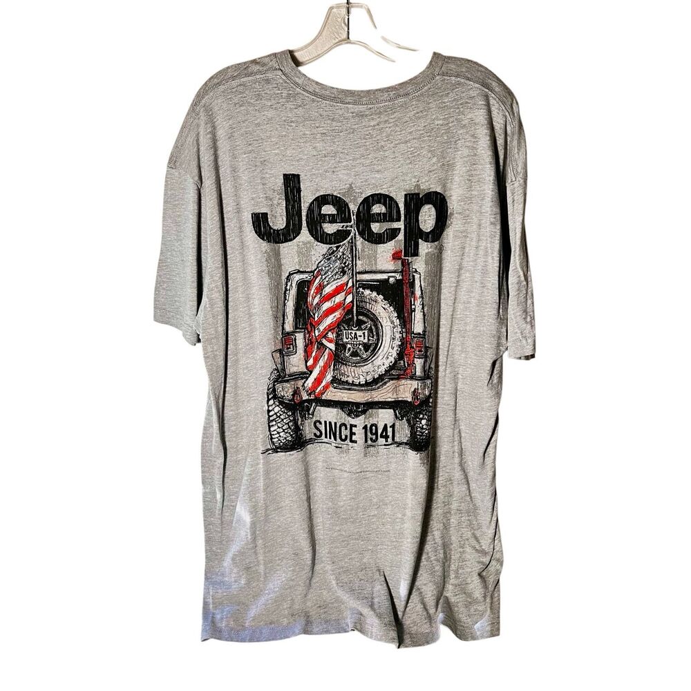Jeep "USA-1" T-Shirt Heather Gray Size XXL